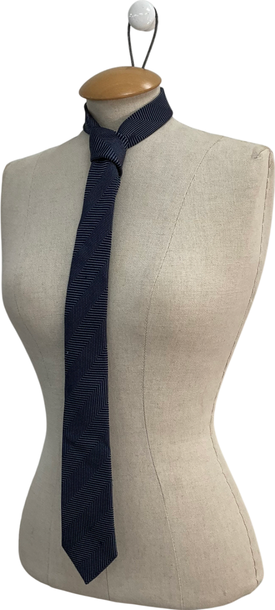 ZARA Blue Patterned Tie One Size