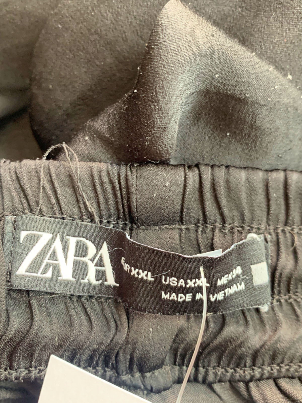 Zara Black Wide Leg Trousers UK XXL