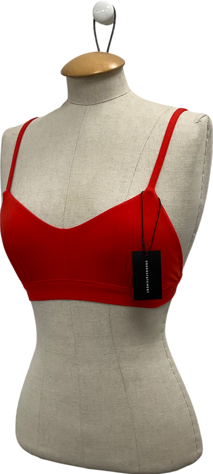 Understatement Red Micro Scoop Bralette UK M