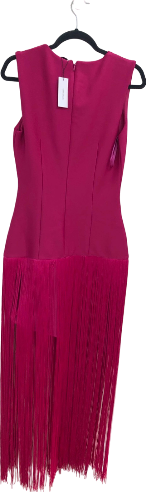 Karen Millen Pink Fringe Dress UK S