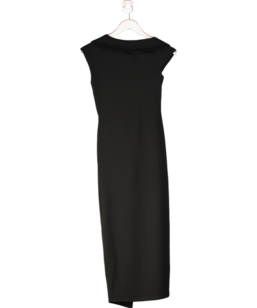 River Island Black V Neck Wrap Dress UK 6