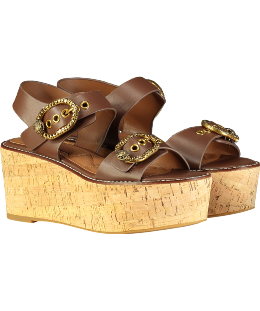 Kurt Geiger Brown Mayfair Flatform Sandals UK 6 EU 39 👠