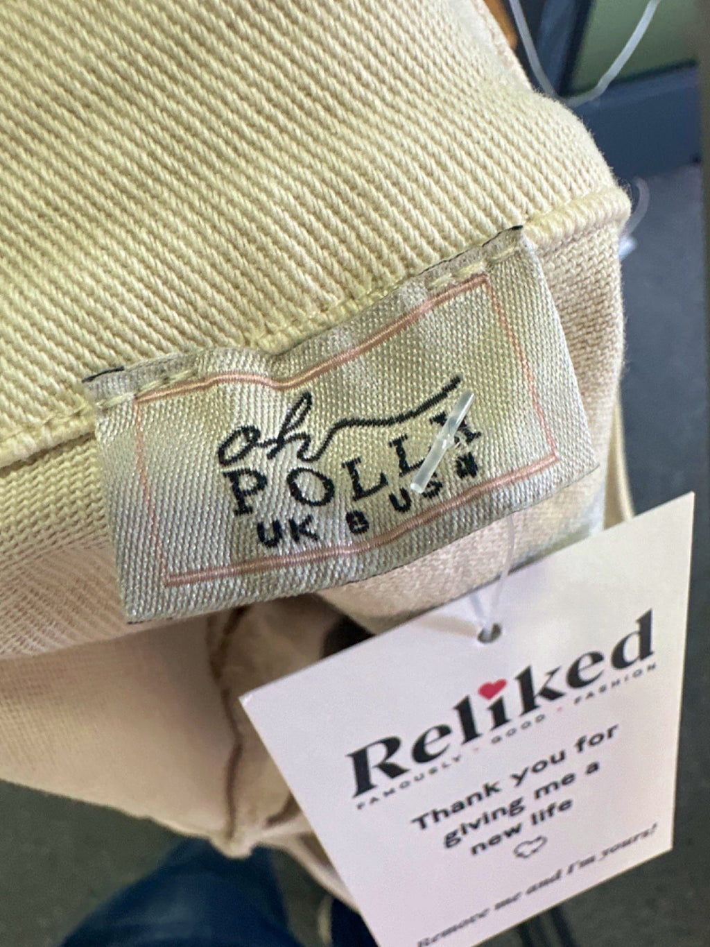 Oh Polly Beige Pleated Mini Skirt with Belt UK 8