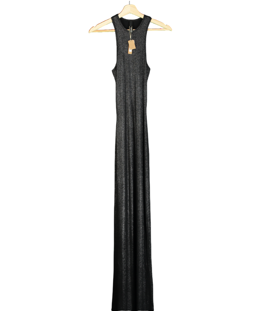 SKIMS Black Soft Lounge Shimmer Maxi Dress UK S