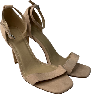 Truffle Collection Cream Block Heel Shoes In Beige UK 5 EU 38