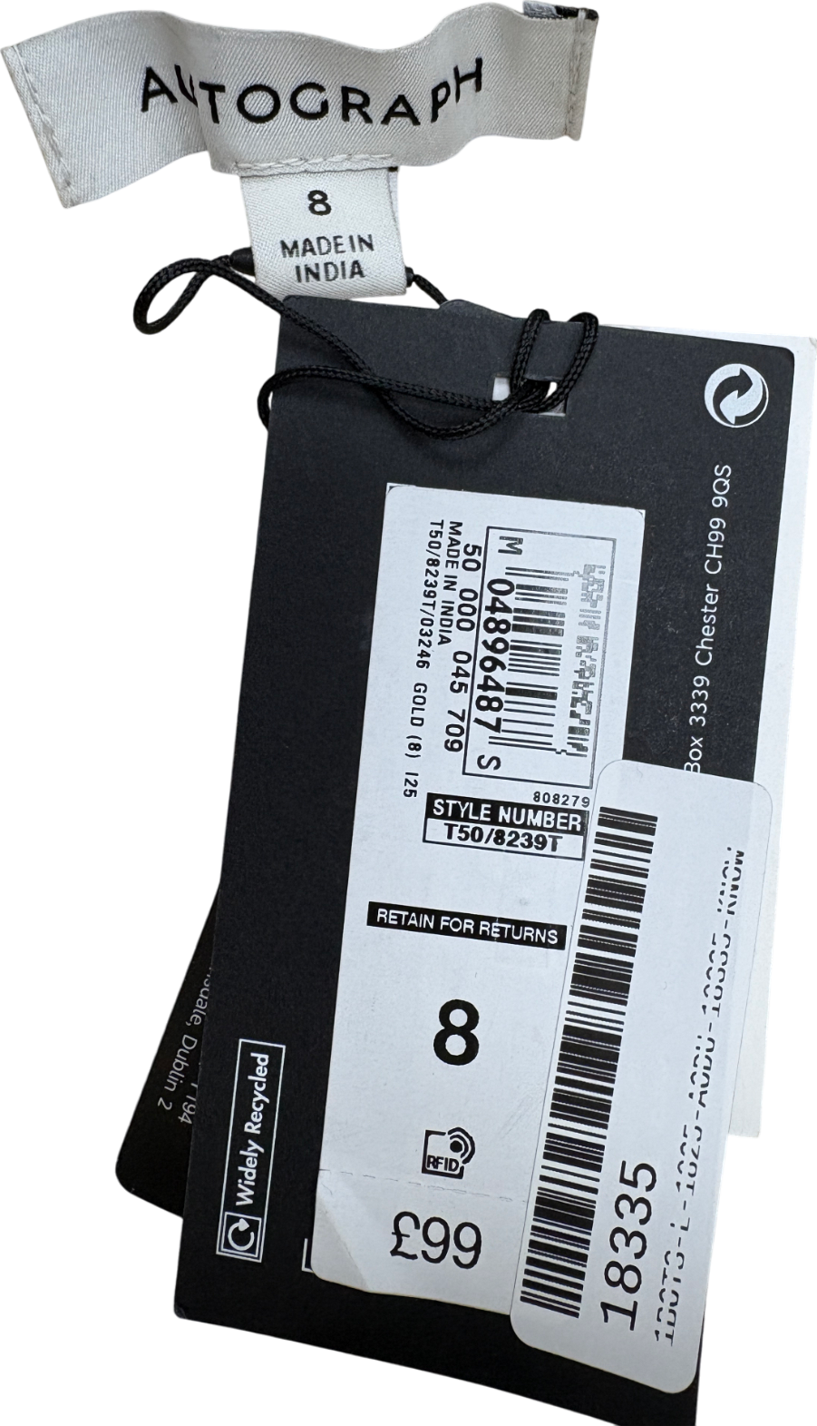 Autograph Metallic Gold Leather Mini Skirt UK 8