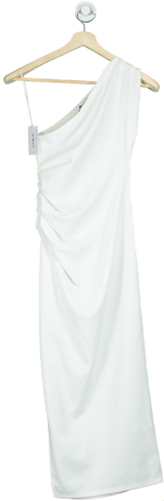 New Look White One-Shoulder Maxi Dress UK 10