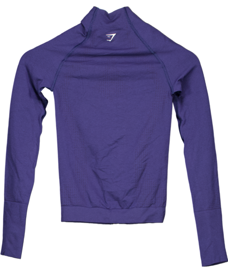 gymshark Blue Vital Seamless Tight Tracktop UK XS