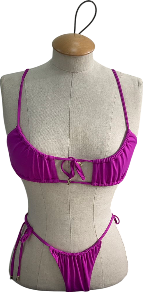Melissa Odabash Purple Egypt Viola Bikini Set UK 8