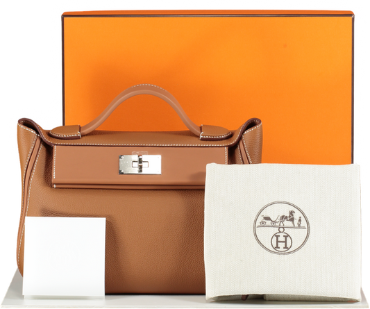 Hermès 24/24 29 Gold with Gold Hardware Handbag BOX FRESH