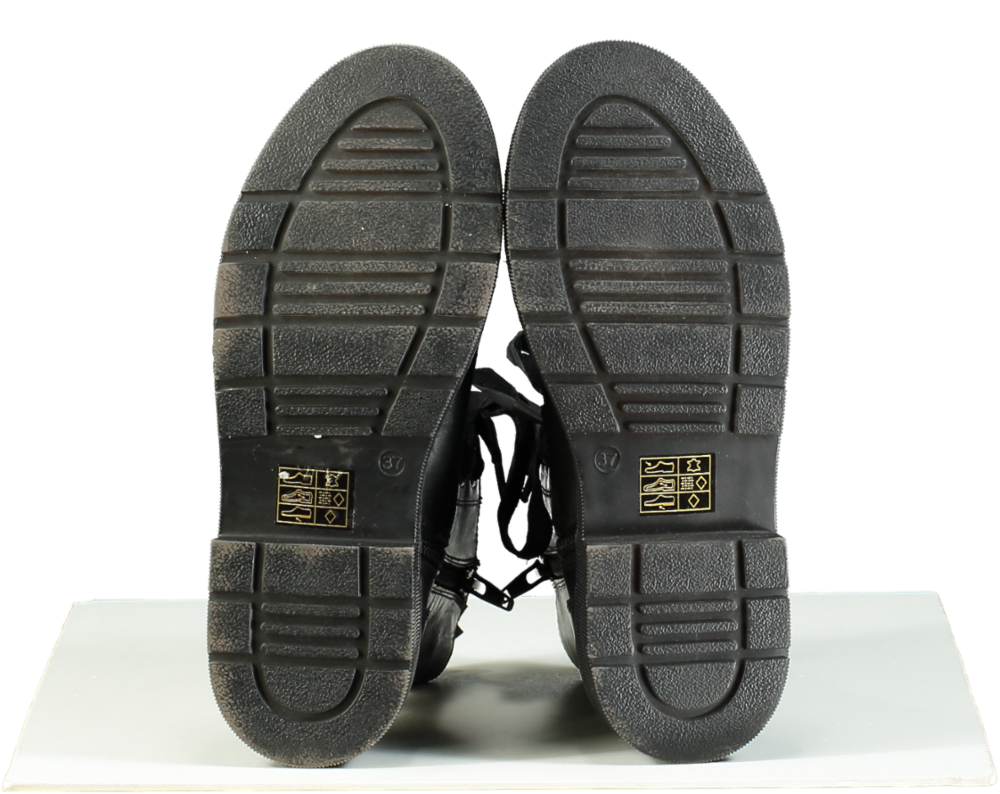 Carvela Black Leather Strategy 2 Ankle Boots UK 4