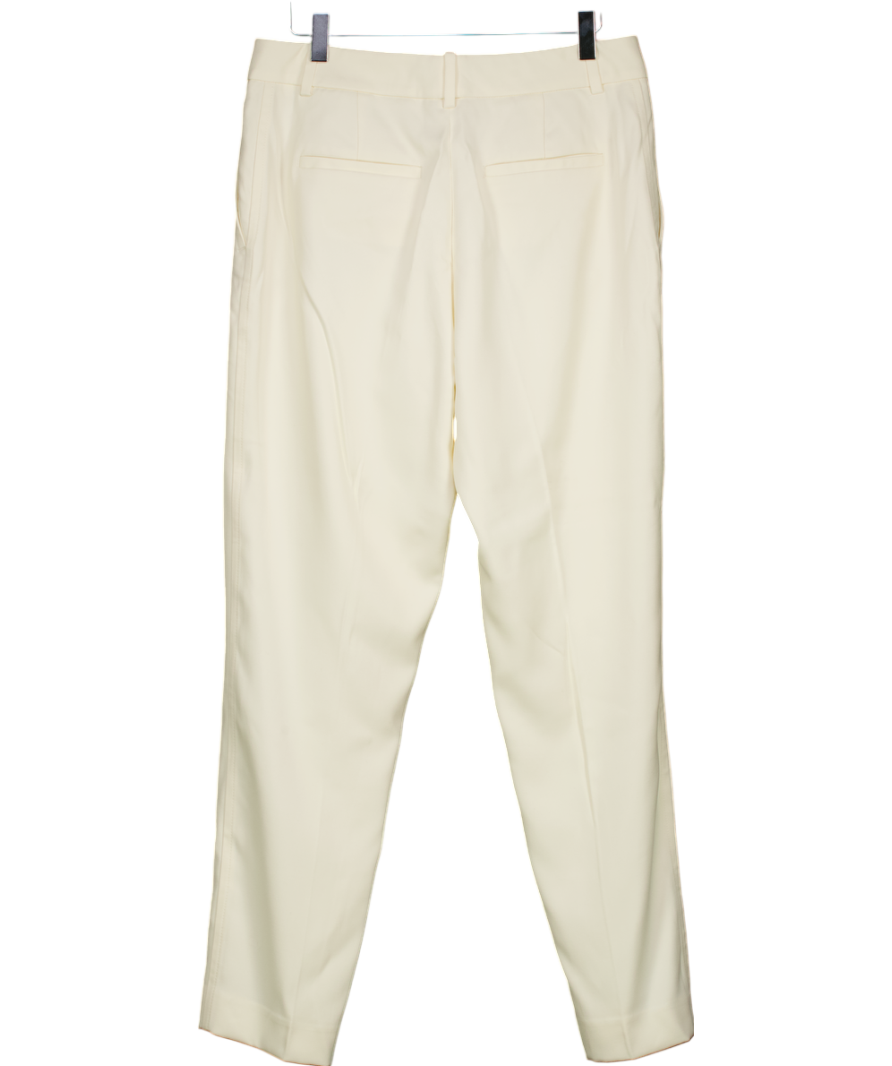 REISS Cream Ember Slim Leg Trousers UK 12