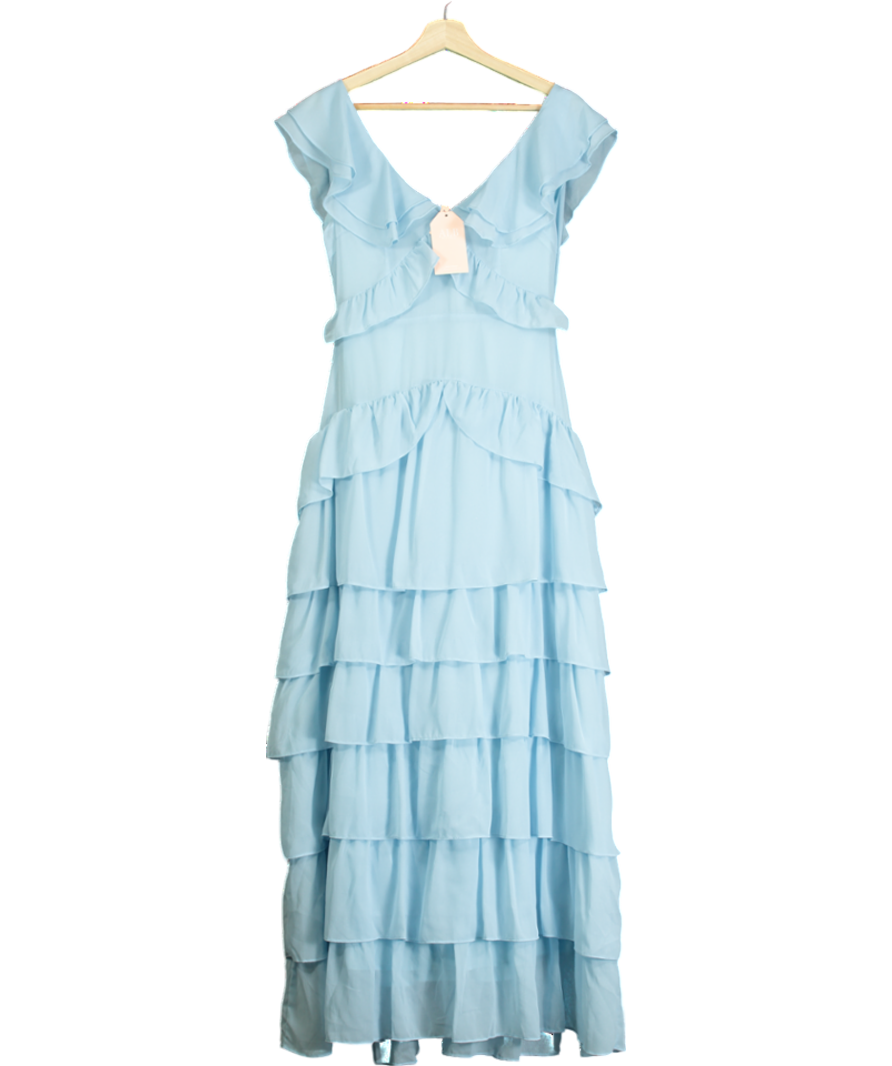 ALB Anne Louise The Blue Dreams Maxi Dress UK 8