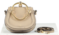 Chloé Brown Nile Leather Handbag With Gold Hardware