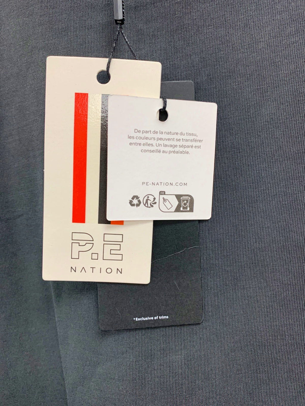 P.E Nation Washed Dark Shadow Two Pointer Tee UK S