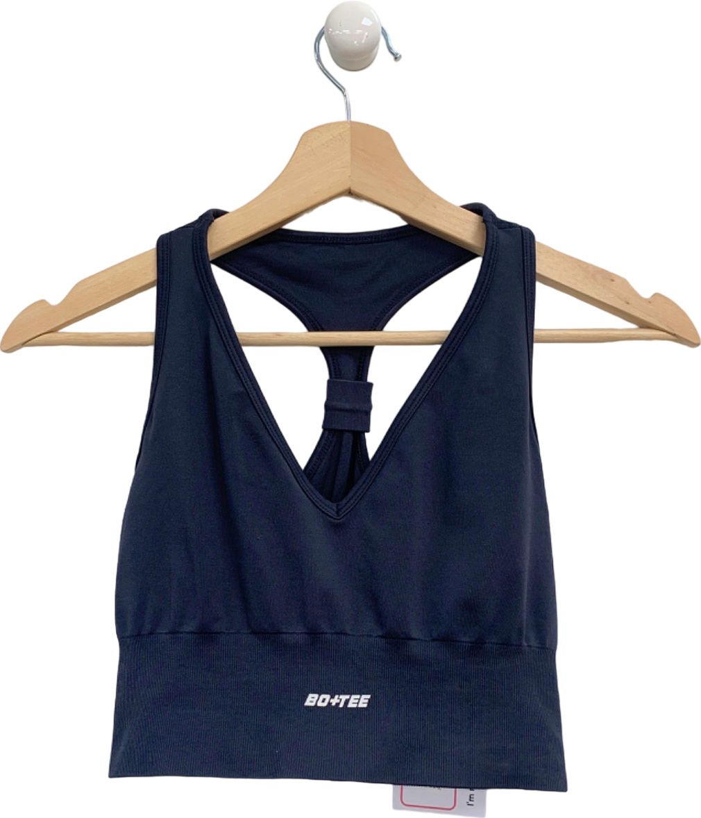 Bo + Tee Black Sports Bra UK M