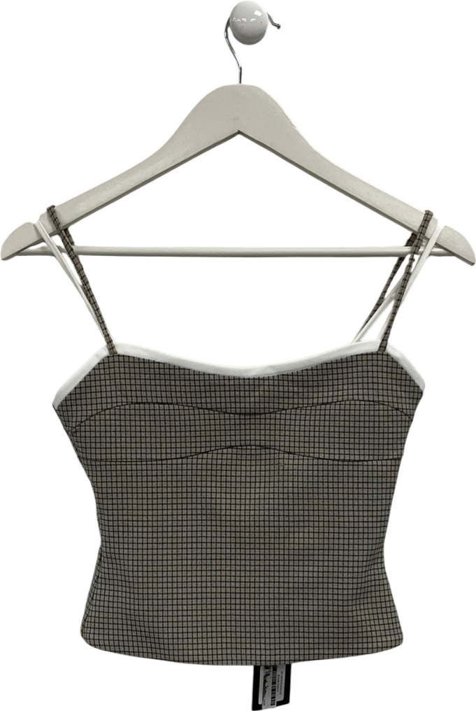 White Fox Beige Met Steps Bustier UK XXS