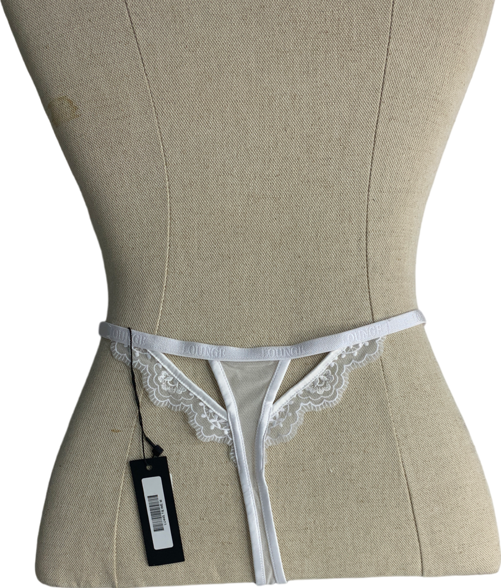 Lounge Underwear White Seduce Thong UK M