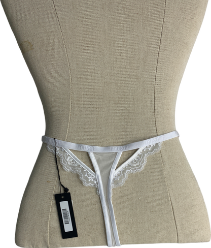 Lounge Underwear White Seduce Thong UK M