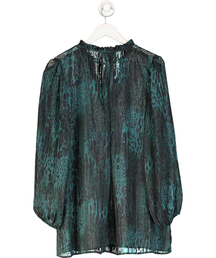 Yours Green Plus Metallic Chiffon Blouse UK 22