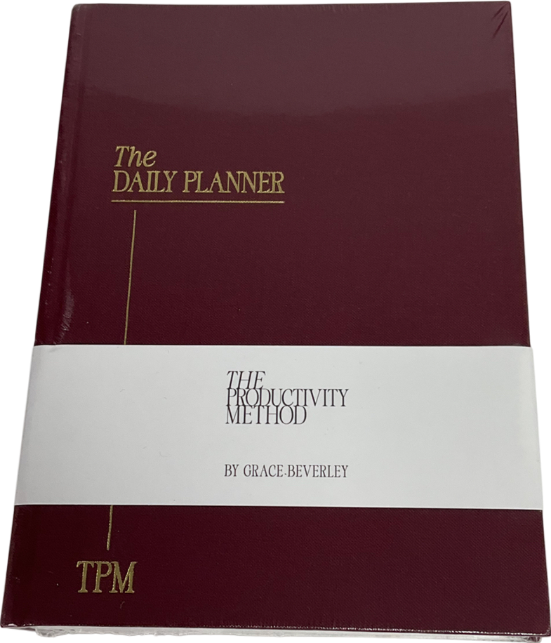 the productivity method Red The Daily Planner One Size