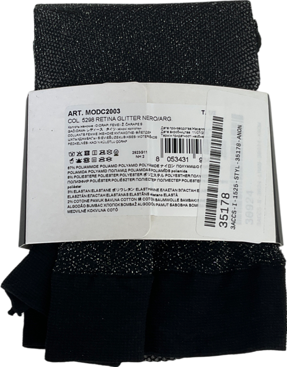 calzedonia Metallic Party Leg Tights UK S/M