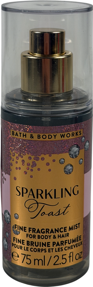 BATH AND BODY WORKS Sparkling Toast Travel Size Fine Fragrance Mist 75ml