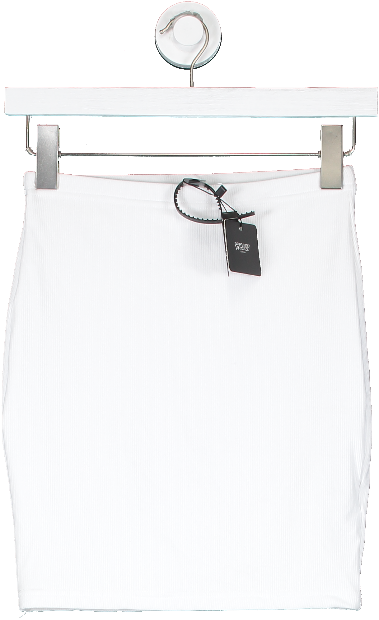 WMNS White Knitted Mini Skirt UK S