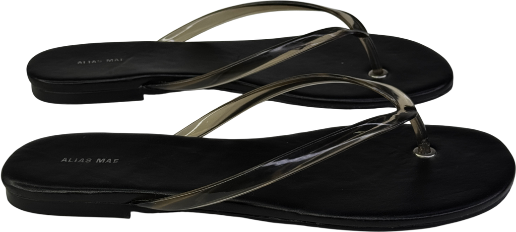 Black Alias Mae Henry Thong Flip Flops UK 6 EU 39 👠