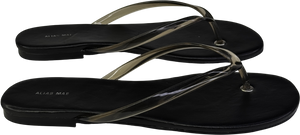Black Alias Mae Henry Thong Flip Flops UK 6 EU 39