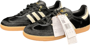 adidas Samba Og Trainers Pony Hair Effect Core Black Cream White Gum UK 6 EU 39