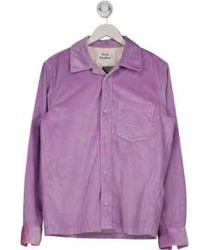 Acne Studios Purple Cotton-corduroy Overshirt Sz 48 Neck 15" UK S
