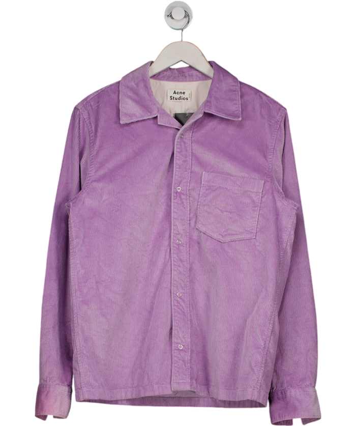 Acne Studios Purple Cotton-corduroy Overshirt Sz 48 Neck 15" UK S