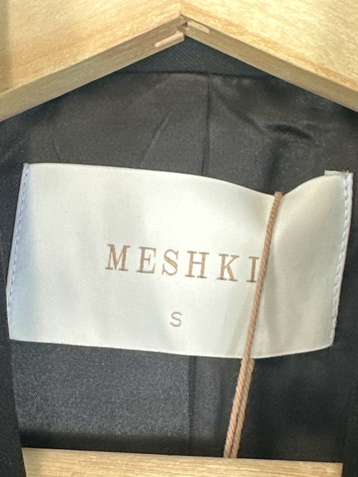 Meshki Black Carver Suiting Coat UK S