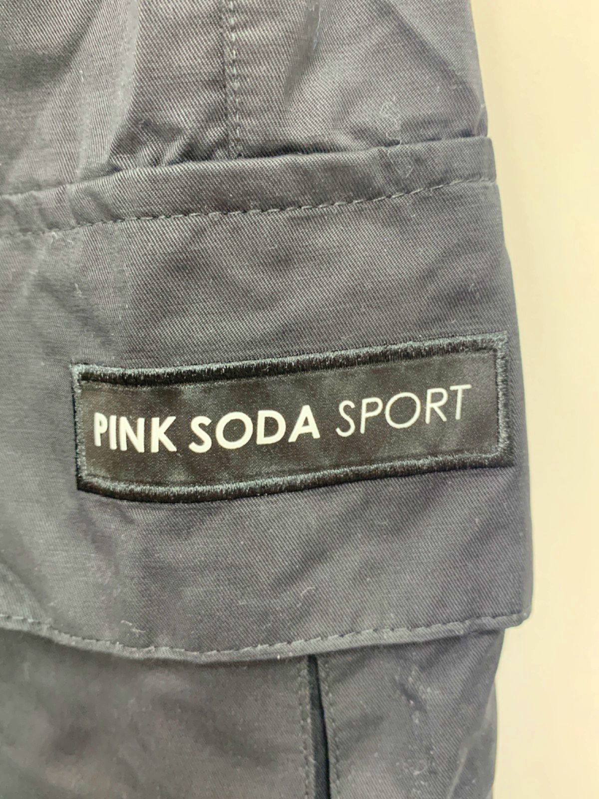 Pink Soda Sport Black Cargo Joggers UK 6