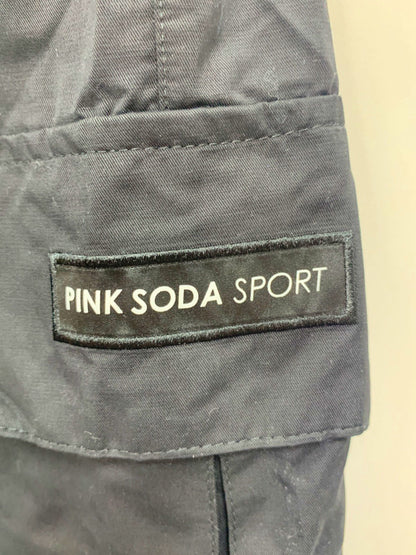 Pink Soda Sport Black Cargo Joggers UK 6