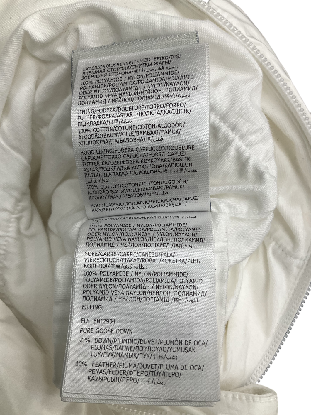 Moncler White Padded Puffer Down Suit 2 Years