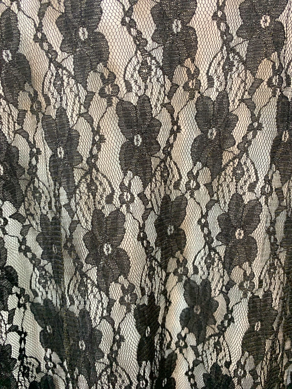 Unbranded Black Lace Kimono UK XXL