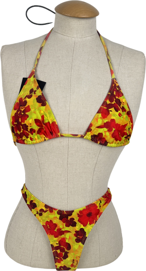 Loleia Orange Pina Paraiso Bikini Set UK XS