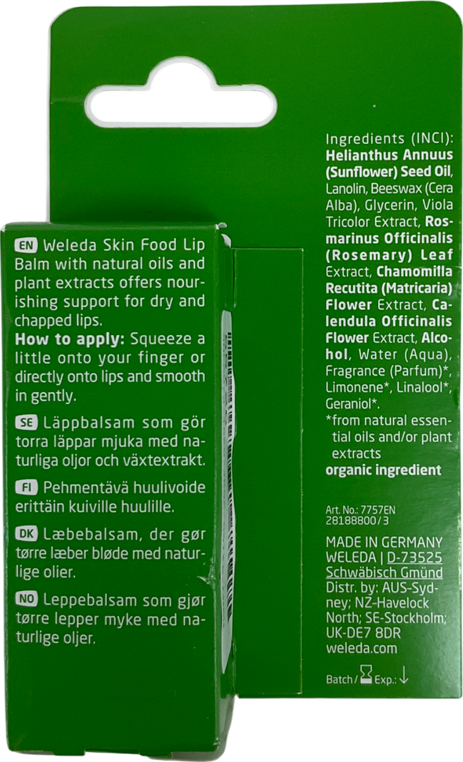 Weleda Skin Food Lip Balm 8ml