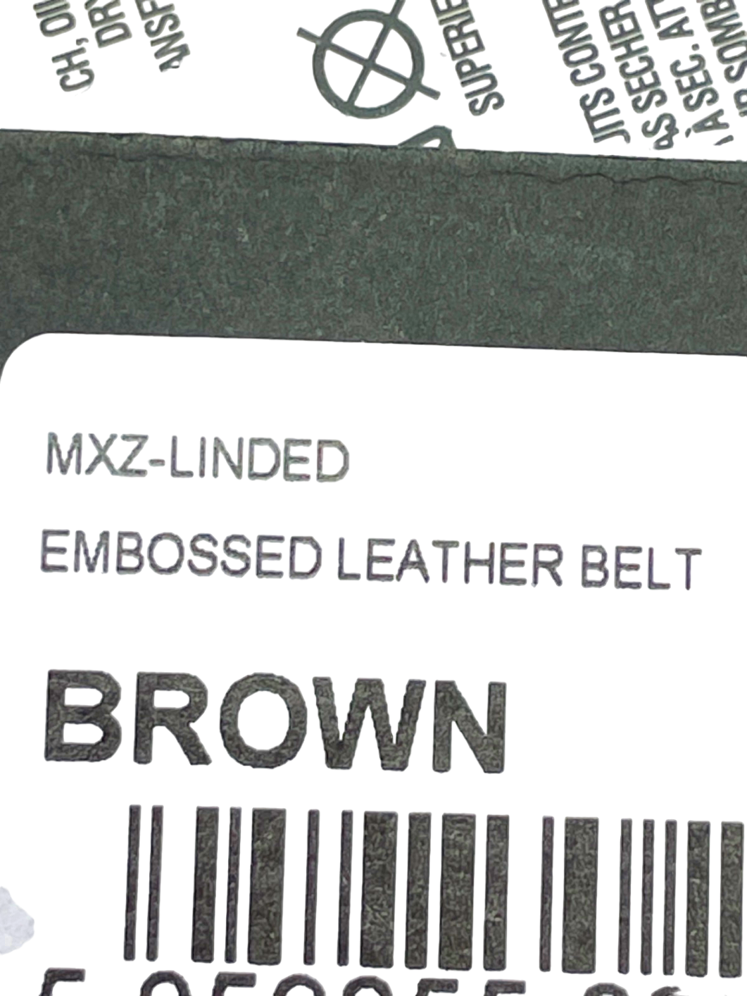 Ted Baker Brown Embossed Leather Belt UK 30"