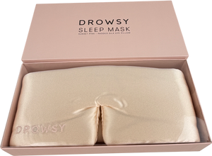 Drowsy Sleep Co Silk Sleep Mask Cream One size