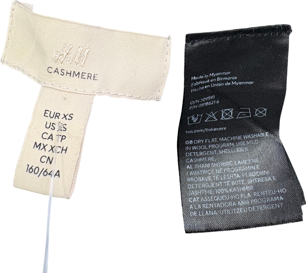 H&M Grey Cashmere Joggers UK XS