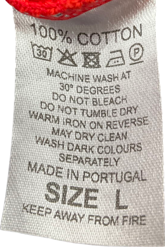 milana Red Logo Printed Crew Neck Sweater UK L