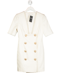Misha Cream Kira Blazer Mini Dress UK 8