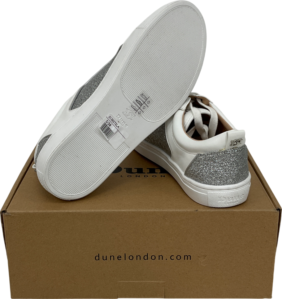 Dune White Estela Trainers E Fit UK 5 EU 38 👠