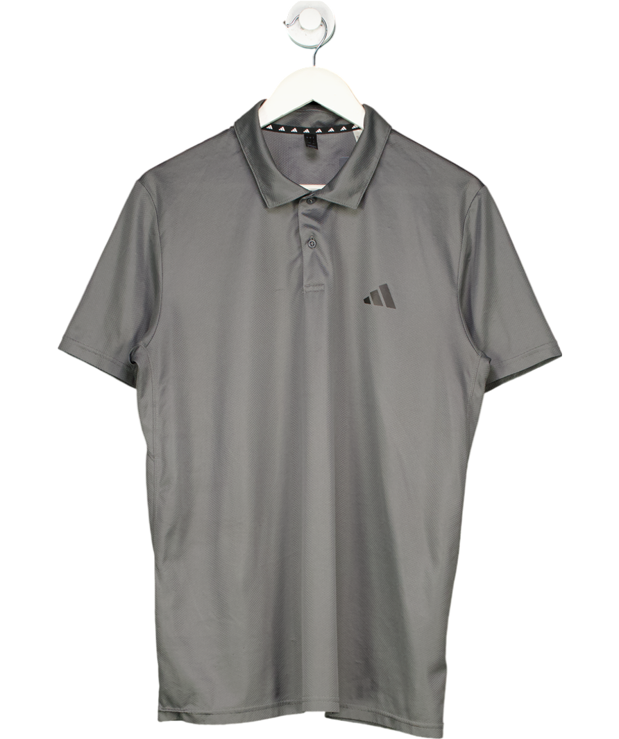 adidas Grey Fab Polo Shirt UK L