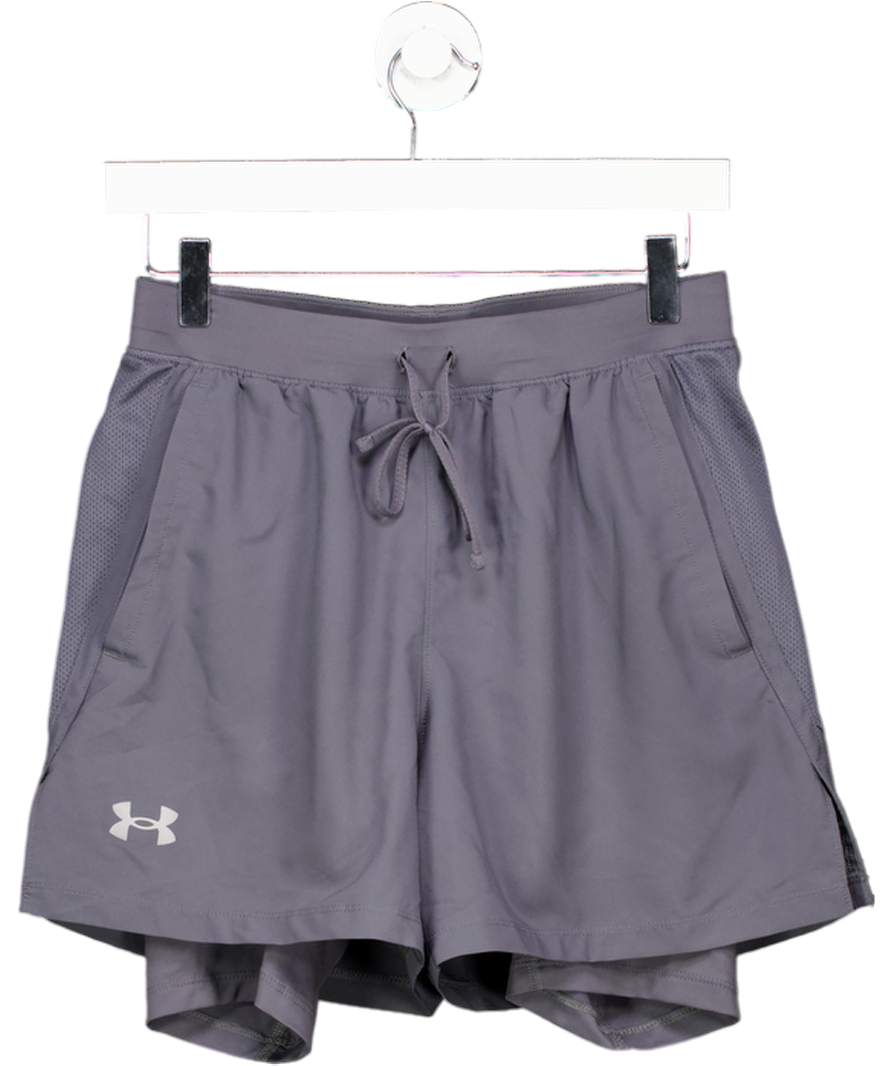 Under Armour Grey Launch 7" Bermuda Shorts UK S