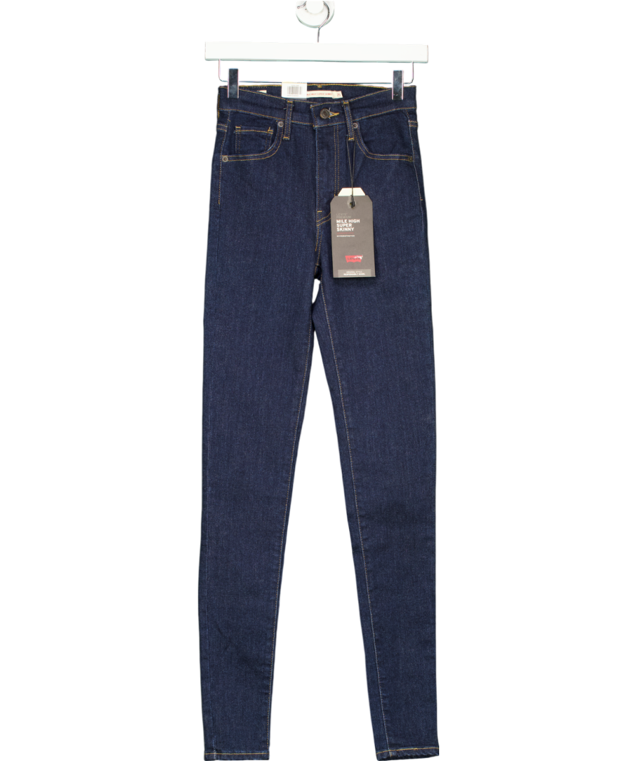 levis Blue Mile High Super Skinny Jeans W25