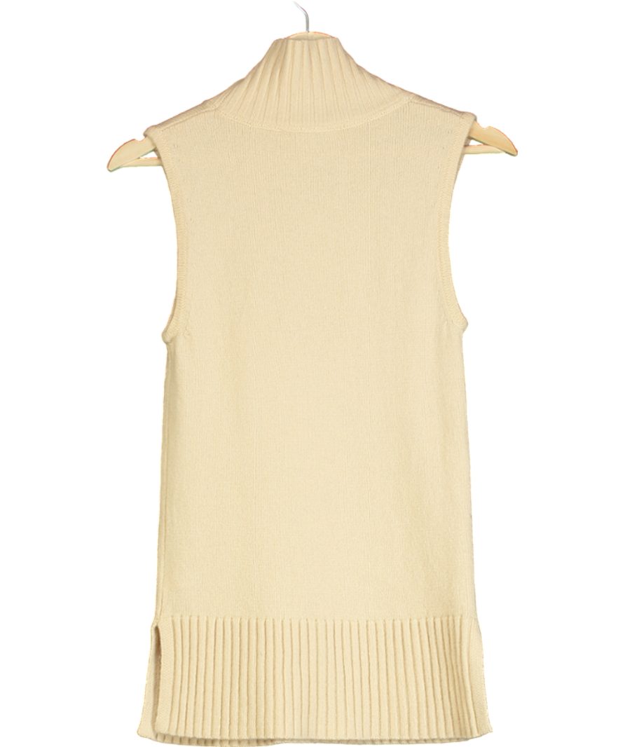 LK Bennett Beige Frances Wool Blend Tank Top UK XS